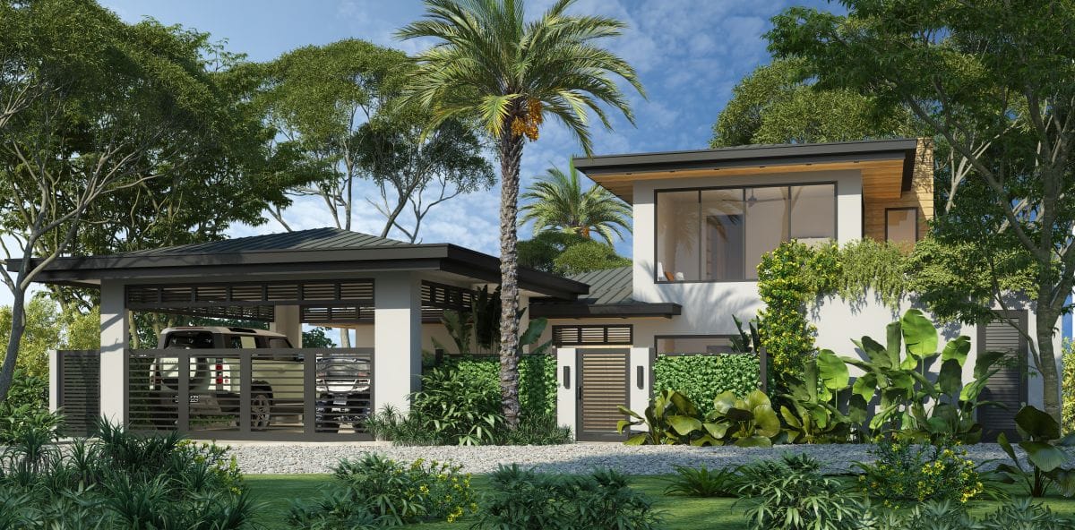 Render house 69 - Front side