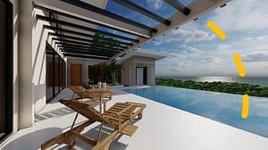 Ocean View Home Coco Bay Estates Playas del Coco under 1 million dolars for sale (8)