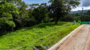 Close-up view of Sauco Lot #14 in Reserva Conchal, Costa Rica, showcasing the lush tropical surroundings and proximity to Playa Conchal beach.
