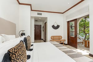 Luxurious ocean-view bedrooms with elegant finishes at 9 Paseo del Mar, Las Catalinas.