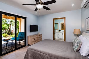Bright Second Bedroom with Poolside Access at Casa Nueva Vida in Surfside Estates