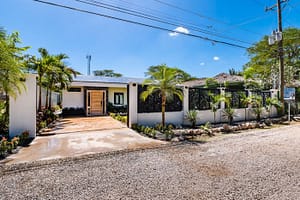 Secure Entrance Gate at Casa Nueva Vida in Surfside Estates, Playa Flamingo