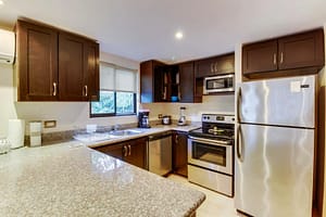 The Cove at Playa Ocotal Spacious 3-bed, 3.5-bath property just a 3-minute walk from Ocotal Beach. Features a flexible lock-off layout, modern amenities, and a pool. Priced at $349,000.