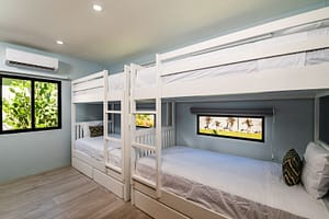 Cozy Third Bedroom with Custom Bunk Beds at Casa Nueva Vida, Surfside Estates