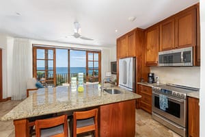 Bright and open living room with ocean views at 42 Carlota Penthouse in Las Catalinas.