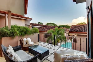 The Cove at Playa Ocotal Spacious 3-bed, 3.5-bath property just a 3-minute walk from Ocotal Beach. Features a flexible lock-off layout, modern amenities, and a pool. Priced at $349,000.
