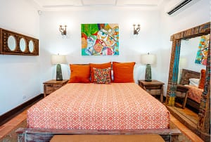 Bedrooms at 9 Calle Cartagena - luxurious and private rooms with elegant design and ocean views