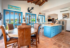 Dining area at 9 Calle Cartagena - elegant home with ocean views and sophisticated design