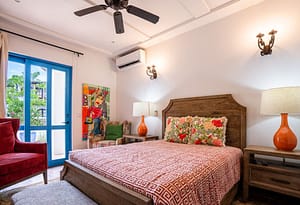 Bedrooms at 9 Calle Cartagena - luxurious and private rooms with elegant design and ocean views