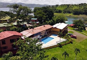 Tilarán Lakefront Resort: 18 Rooms, Lake Arenal Boating, Property: 40,000 sqm, Construction: 12,800 sqm