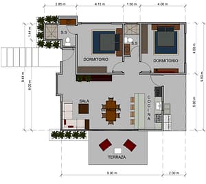 2 BR | Pre-Construction Homes in Meadow Estate, Coco Bay: Model Nest