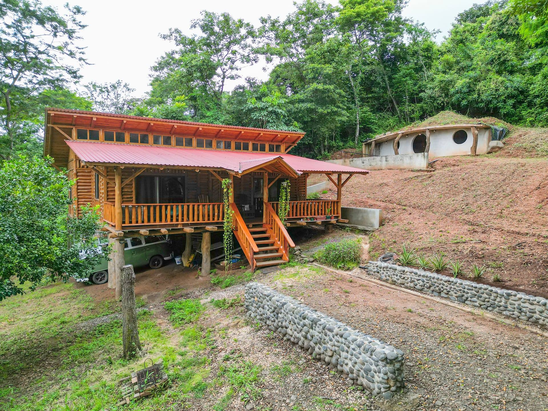 Tropical Paradise: Custom Casa de Madera & Casa Hobbit at Black Stallion, Tamarindo